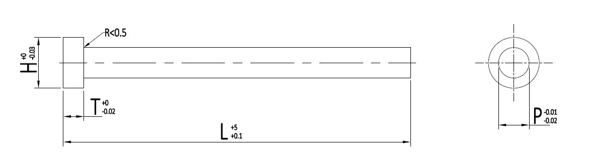 Straight Ejector Pin Chart